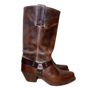 Vintage Frye Harness 12R Western Tall Boots size 9.5